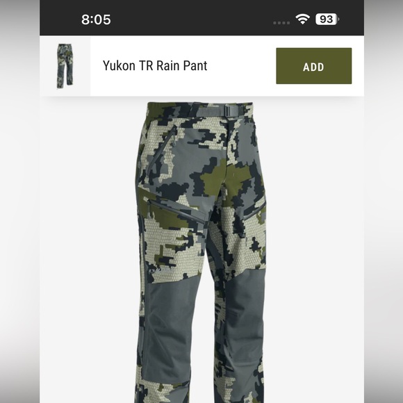KUIU Yukon TR Camouflage PantsSmoke FreePet Free Home